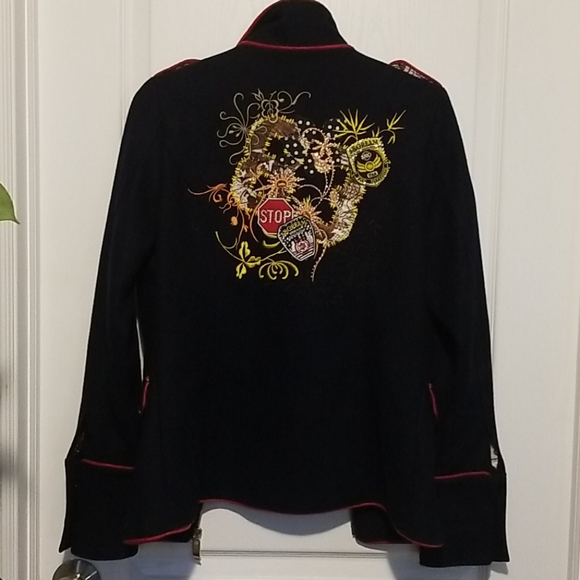 Wool military fashion jacket - Picture 2 of 6